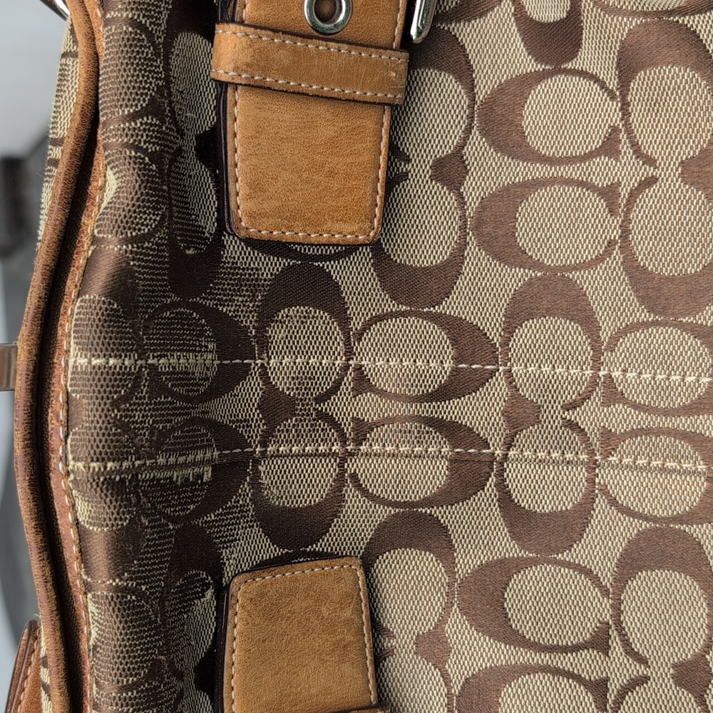 Vintage Coach Soho Jacquard Canvas & Leather Bag 2006 F06W 3574 - Picture 2 of 12